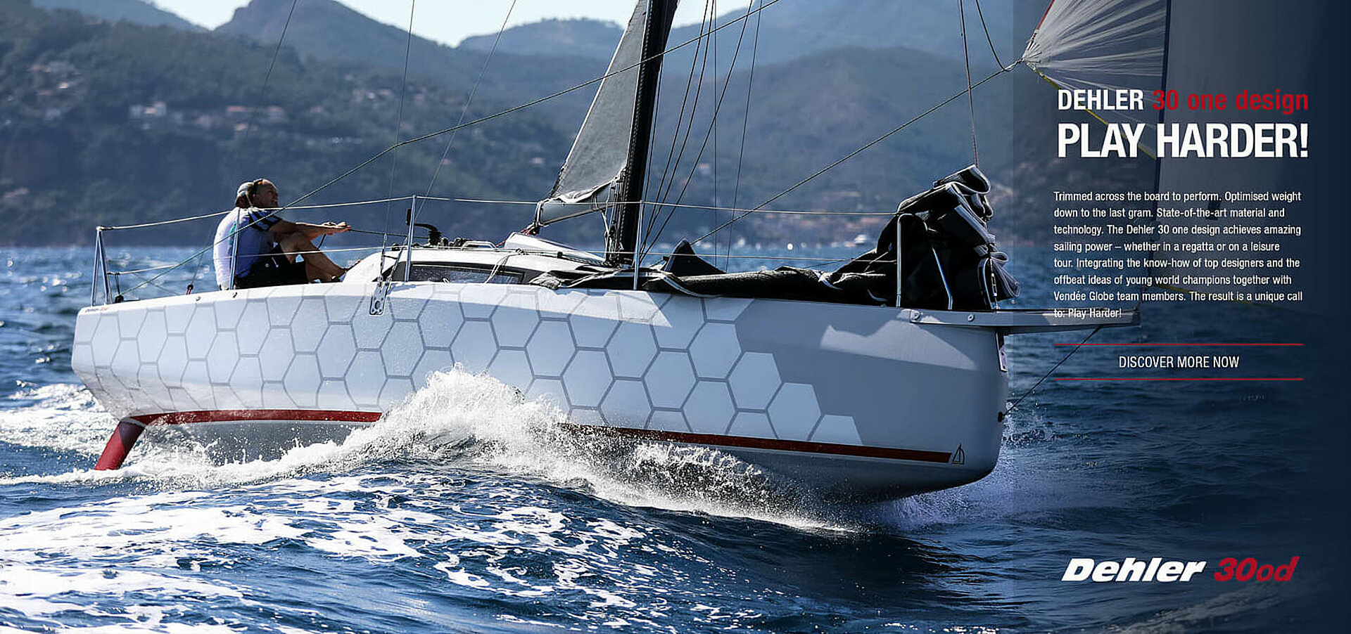 Dehler 30 one design high performance sailboat made for sail racing with a high degree of customization