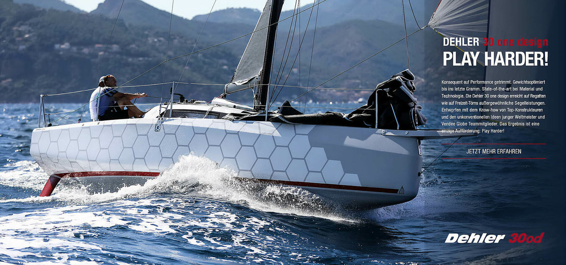 Dehler 30 one design high performance sailboat made for sail racing
