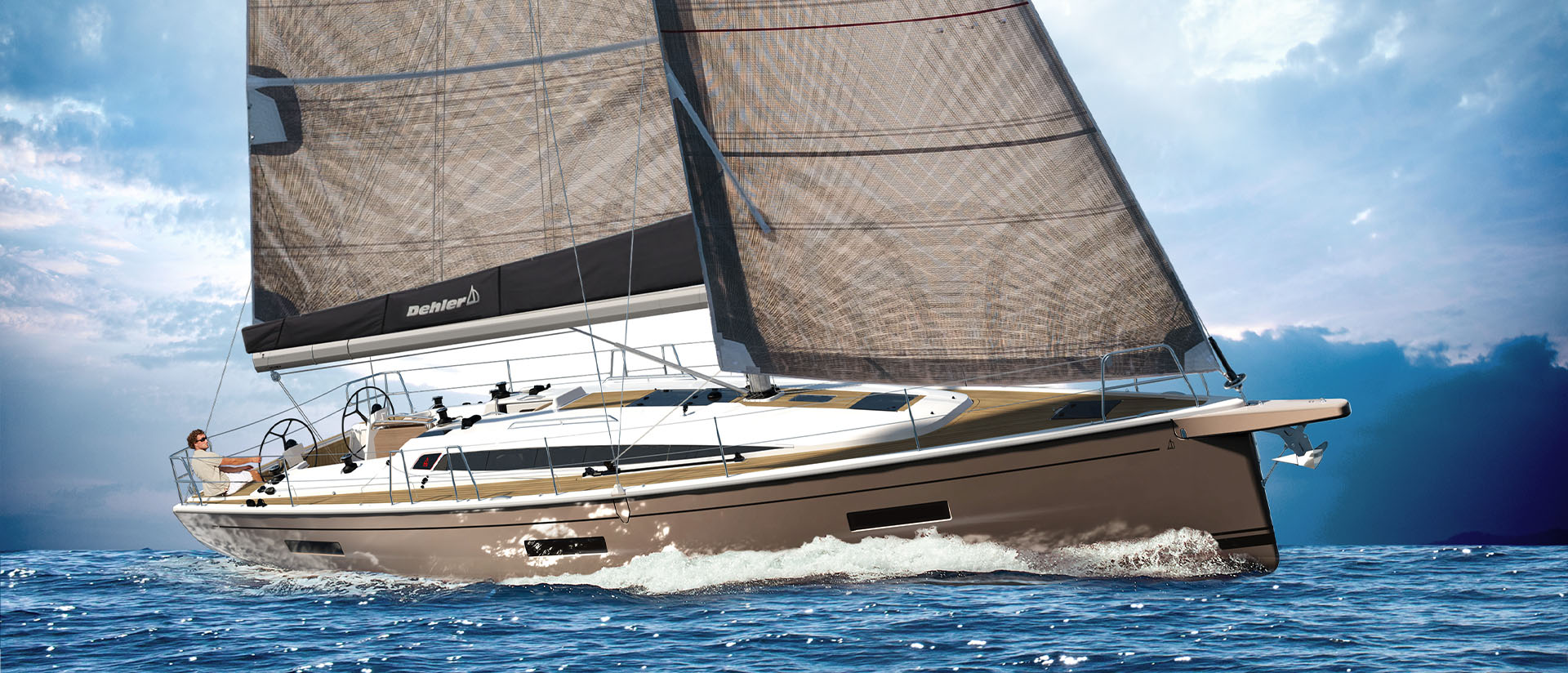 Dehler 46 SQ - Performance sailboat at sail on the open ocean