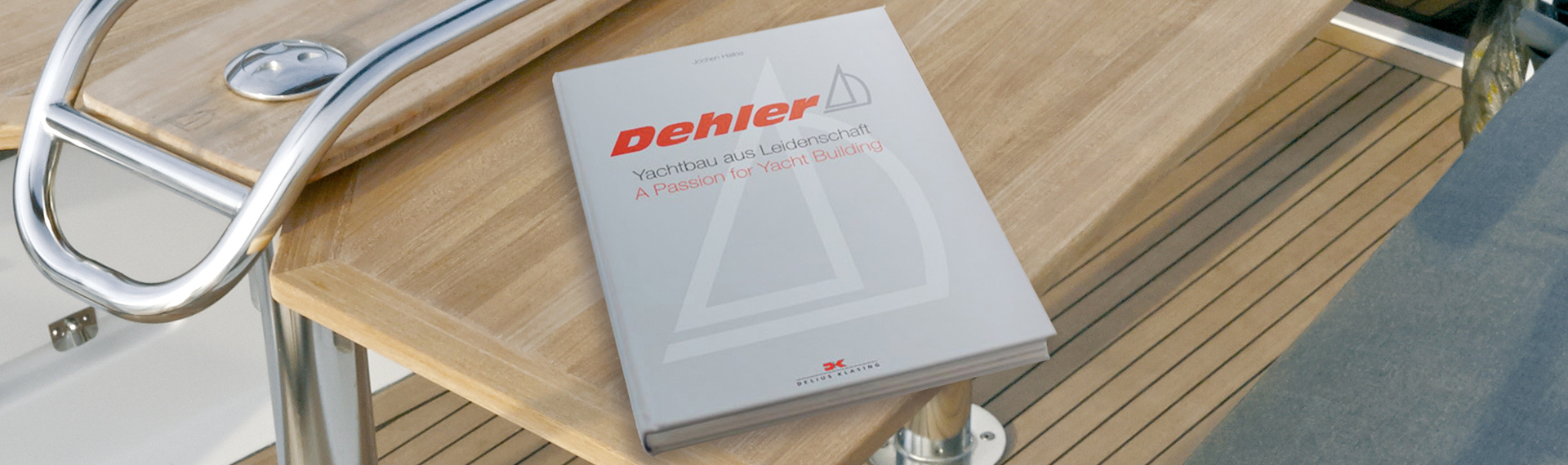 Fifty years of Dehler sailboats hard cover book covering the more than sixty types of boats produced