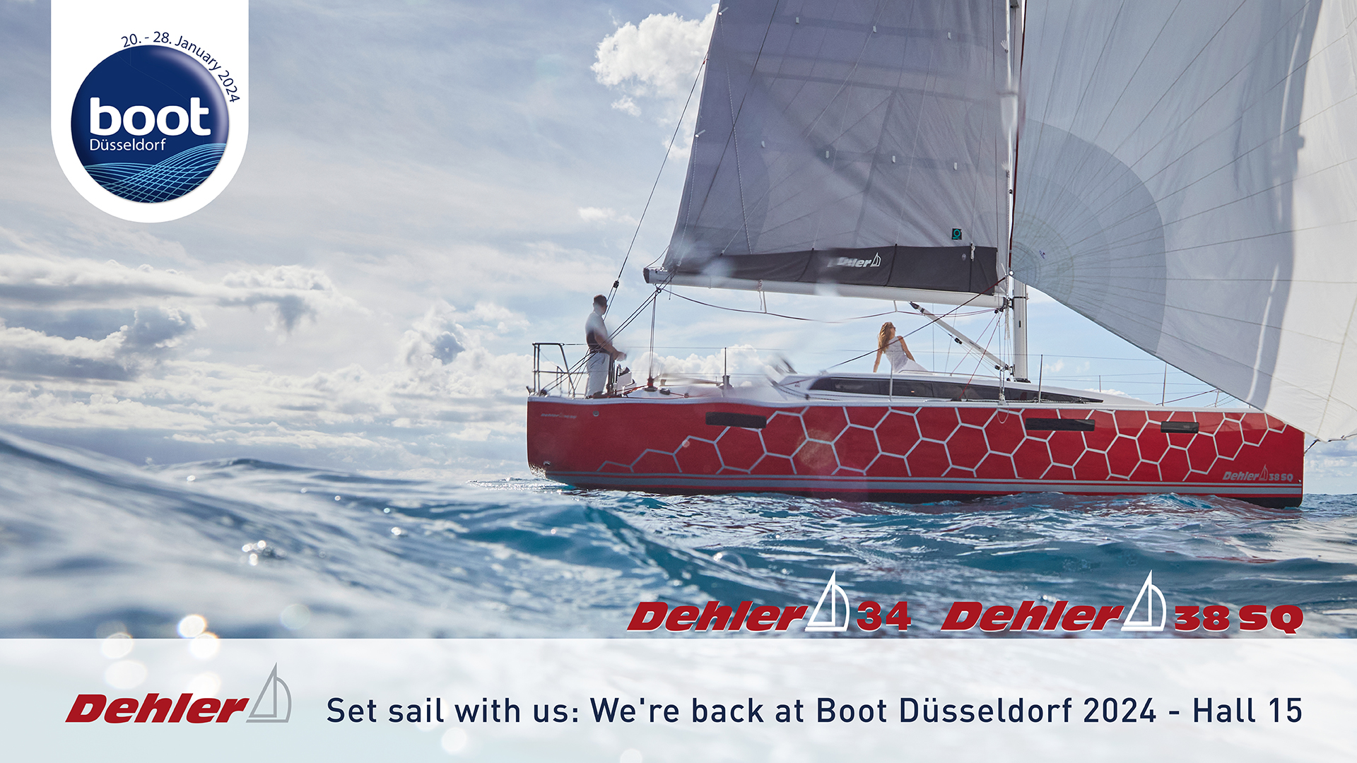 Set sail with us: We're back at boot Düsseldorf 2024 - Hall 15