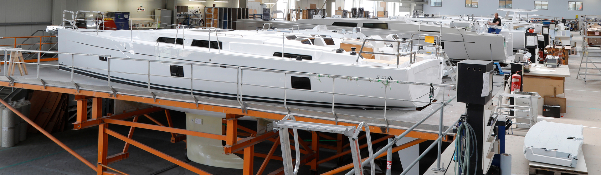 Hanse yacht in production