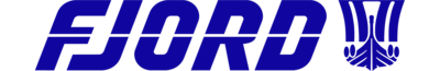 Fjord - Logotipo de la marca de yates a motor
