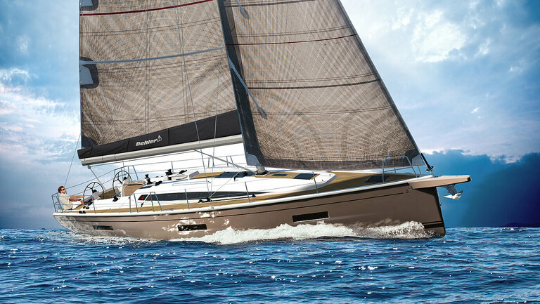 Dehler 46 SQ sails fast on the open ocean
