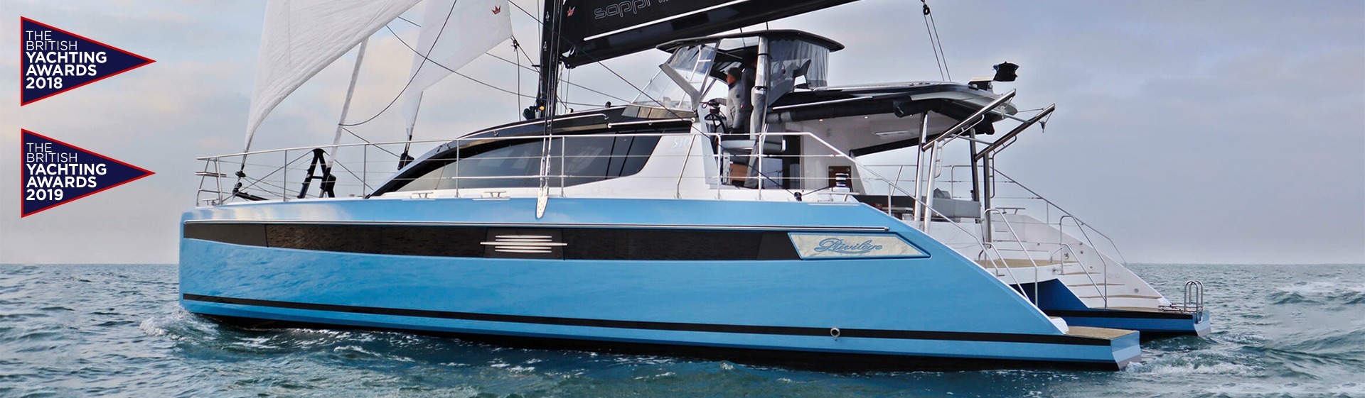 Luxury sailing catamaran