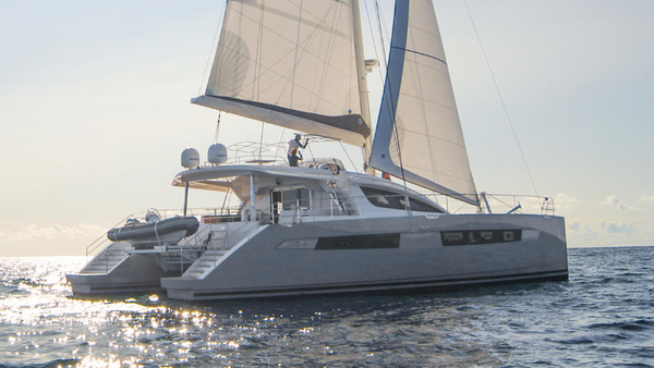  a modern sailing yacht the Privilege 6 