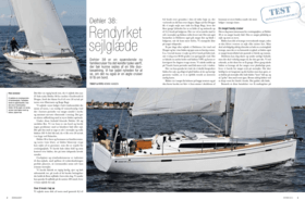 Dehler 38 Test Review Bådmagasinet Oktober 2013 | Dehler 38 er en spændende ny familiecruiser fra det kendte tyske værft, der bør kunne sejles af en lille duobesætning. Vi har sejlet nyheden for at se, om det nu også er en ægte cruiser til få om bord. | Dehler