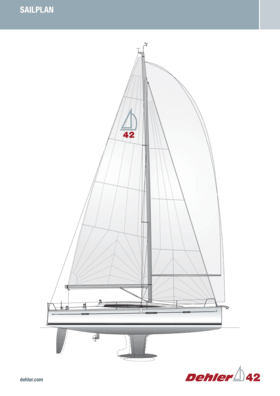 Dehler 42 Standard sail plan | Dehler