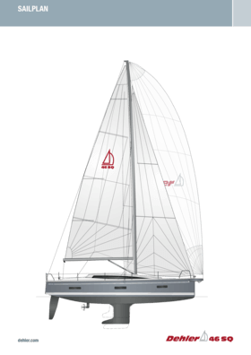 Dehler 46 SQ Sail plan | Standard rig | Dehler