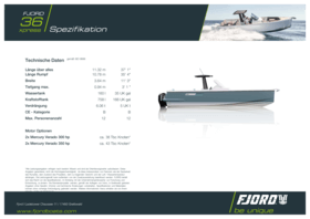 Fjord 36 xpress | Standard Spezifikation | Fjord