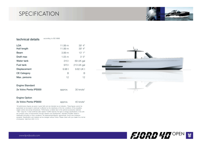 Fjord 40 open | Fjord