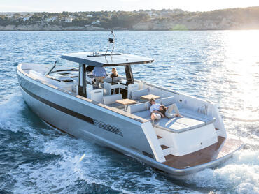 FJORD 52 open exterior | When first impressions count, this inimitable powerboat always delivers. | Fjord