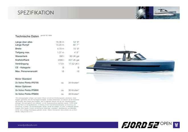Fjord 52 open | Fjord