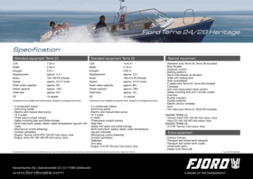 Fjord Terne 24 Specifications | Fjord