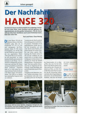 Hanse 320 SeglerZeitung | Hanse