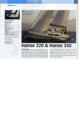 Hanse 320 Australian Yachting | Hanse