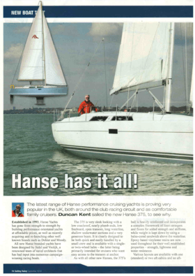 Hanse 375 Sailing Today | Hanse