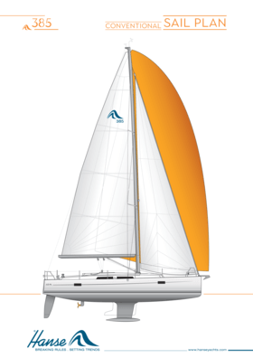 Hanse 385 Sail Plan | Conventional | Hanse