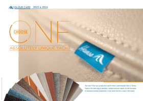 HANSE材料和色板 | 您不会发现有任何一艘生产型游艇比Hanse游艇更具有定制性。由于室内装潢、家具木材和地毯的种类繁多，我们提供了数千种个性化的家具布置。这样广泛的选择在市场上是独一无二的。 | Hanse