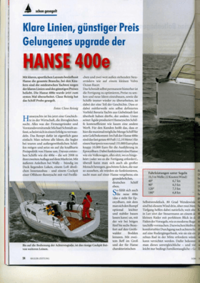 Hanse 400 SeglerZeitung | Hanse