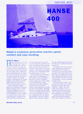 Hanse 400 BlueWaterSailing | Hanse
