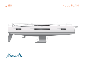 Hanse 410 technical hull plan | Hanse