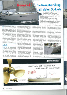 Hanse 415 Test Review Segler-Zeitung 04/2012 | Hanse