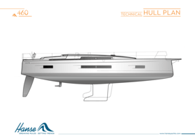Hanse 460 technical hull plan | Hanse