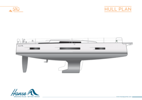 Hanse 510  技术船体图 | Hanse