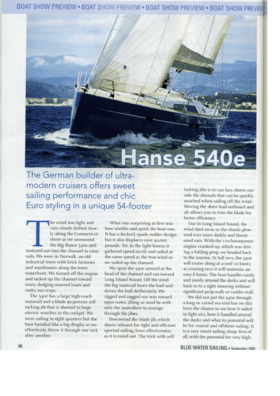 Hanse 540e Bluewatersailing | Hanse