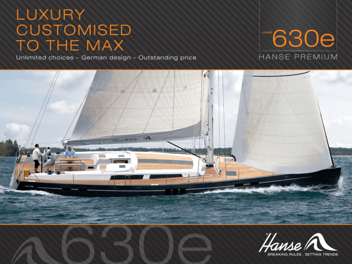 Hanse 630e Brochure  | Only online available as PDF download on our Hanse webpage or in the dealer area! | Hanse