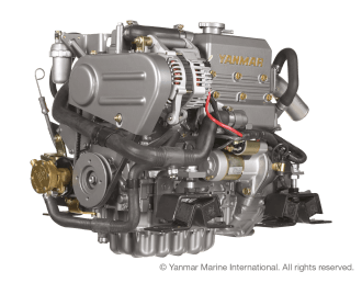 Motor (Diesel, ca. 21 PS) - Saildrive, 2-Blatt Faltpropeller
