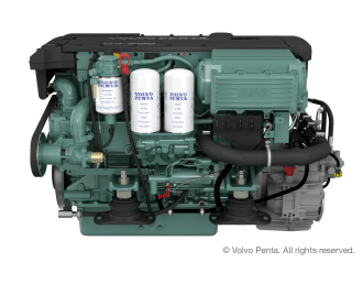 Motor (Diesel, ca. 218 PS) - Wellenantrieb, 4-Blatt Faltpropeller