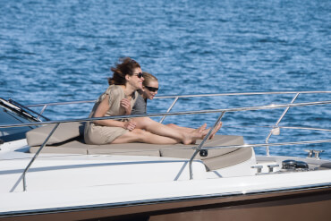 Sealine C330 deck | The perfect spot to enjoy sun and wind. | Sealine