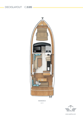 Sealine C335 Main deck (Option 2)