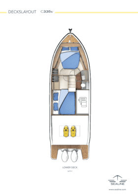 Sealine C335v Lower deck (Option)