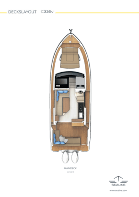 Sealine C335v Main deck (Standard)