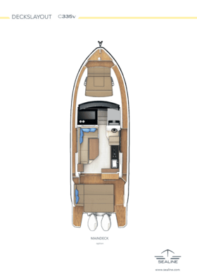 Sealine C335v Main deck (Option)