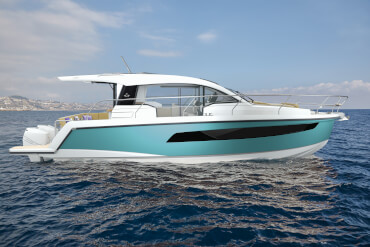 Sealine C335v exterior | The voluminous superstructure promises a joyful cruise on every seamile travelled. | Sealine