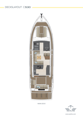 Sealine C530 Main deck (Standard)