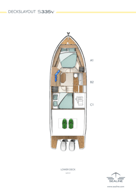 Sealine S335v Lower deck (Option)