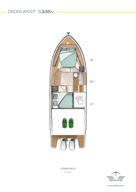 Sealine S335v Lower deck (Standard)