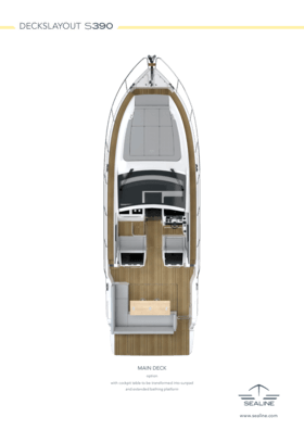 Sealine S390 Main deck (Standard)