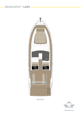Sealine S430 Main deck (Standard)